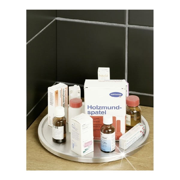 Wenko Turn Uno nerūsējošā tērauda pagrieziena galds, ø 26,5 cm-image-2