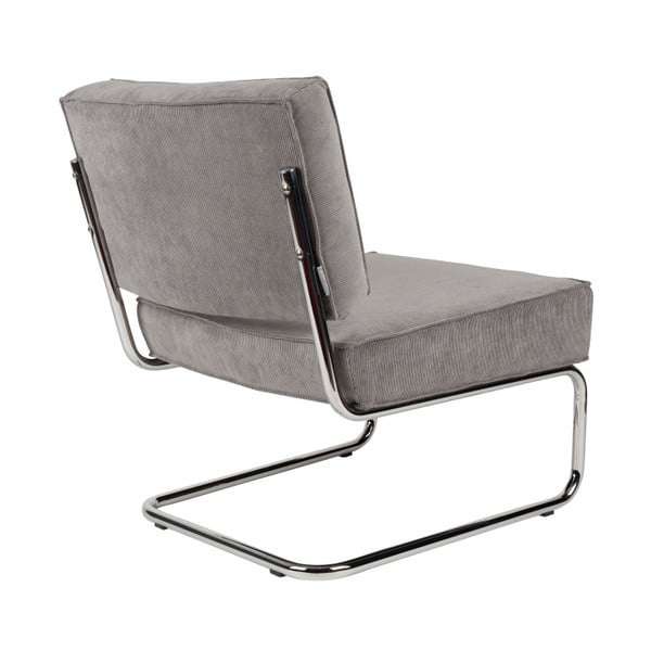 Gaiši pelēks krēsls Zuiver Rib-image-1