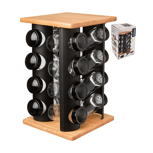 Garšvielu trauku komplekts (16 gab.) Black – Orion-image-2