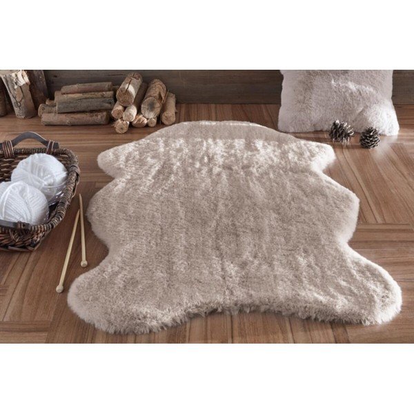 Gaiši brūna sintētiska kažokāda 80x150 cm Pelush Mink – Mila Home-image-1