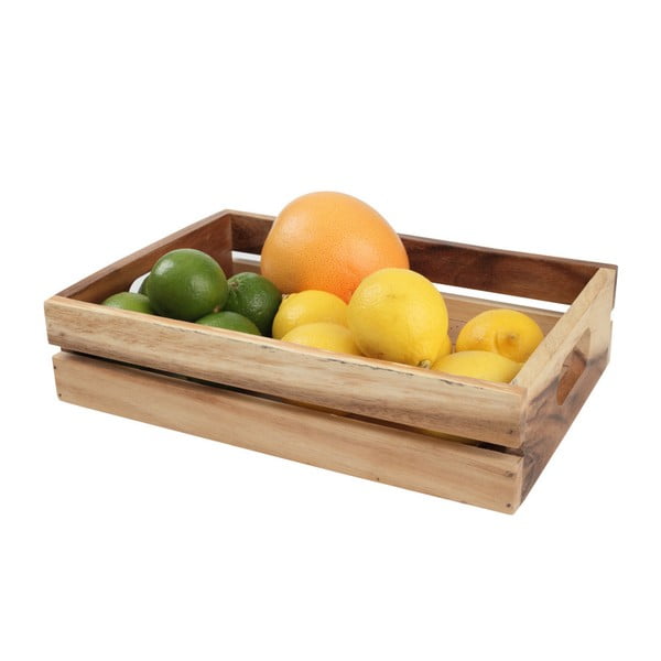 T&G Woodware Baroque Plain vidēja izmēra akācijas koka pārsūtīšanas kārba-image-1
