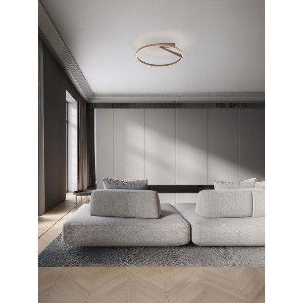 Rozā zelta krāsas alumīnija LED griestu lampa ar regulējamu spilgtumu Tilia – Nova Luce-image-1