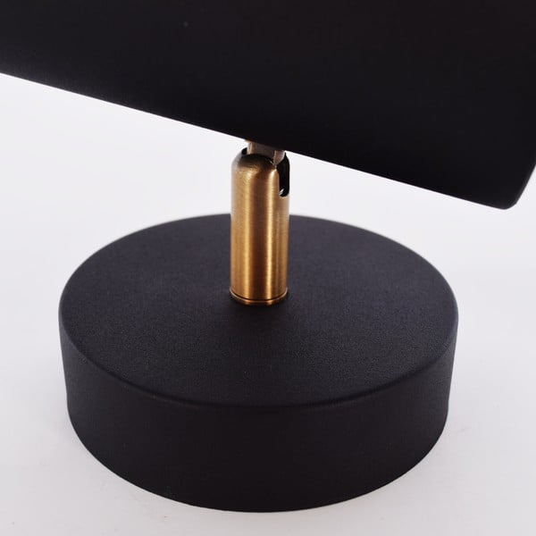 Melna sienas lampa SULION Milan, augstums 17 cm-image-3