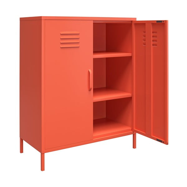 Oranžs metāla skapis Novogratz Cache, 80 x 102 cm-image-4