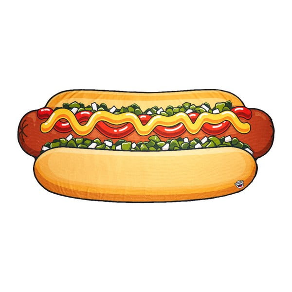 Pludmales sega hotdoga formā Big Mouth Inc. Hot Dog, 215,9 x 95,5 cm