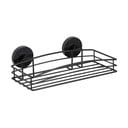 Melns sienas plaukts Wenko Vacuum-Loc® Pavia, platums 26 cm