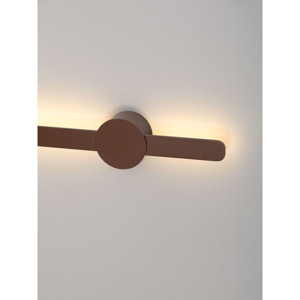Brūna alumīnija LED sienas lampa Norei – Nova Luce-image-2