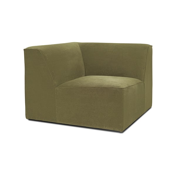 Zaļš velveta dīvāna stūra modulis Scandic Sting-image-2