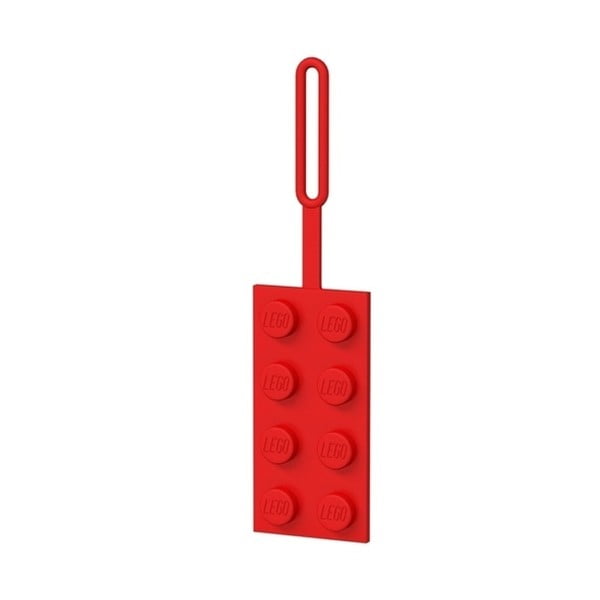 Sarkana LEGO® bagāžas birka