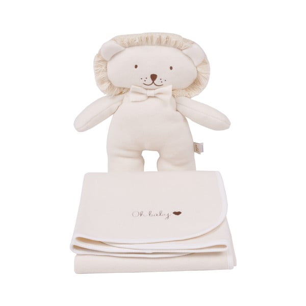 Krēmkrāsas organiskās kokvilnas bērnu sega 75x90 cm Organic – Malomi Kids-image-2