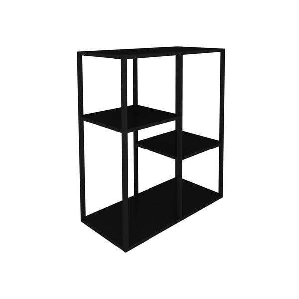 Melns metāla plaukts Canett Lite, augstums 81 cm-image-4