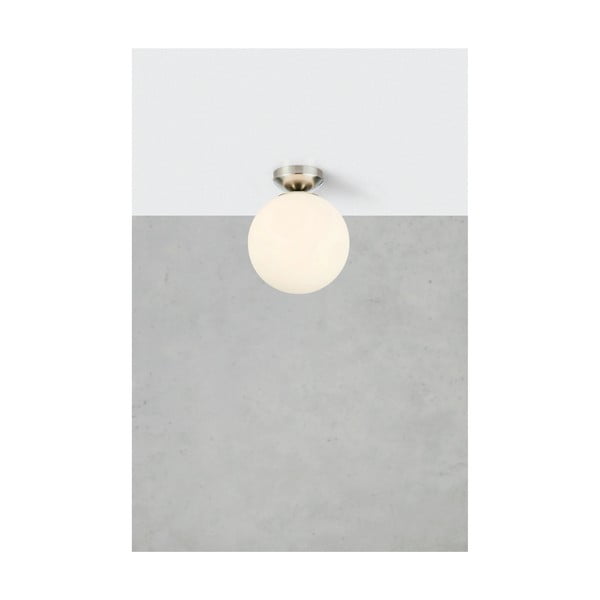 Balta/sudraba krāsas griestu lampa ar stikla abažūru Stintino – Markslöjd-image-1