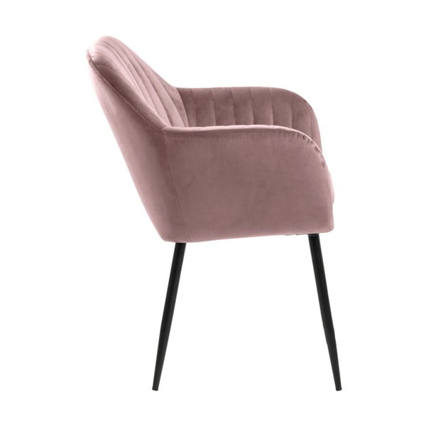 Rozā polsterēts ēdamistabas krēsls Emilia – Actona-image-2