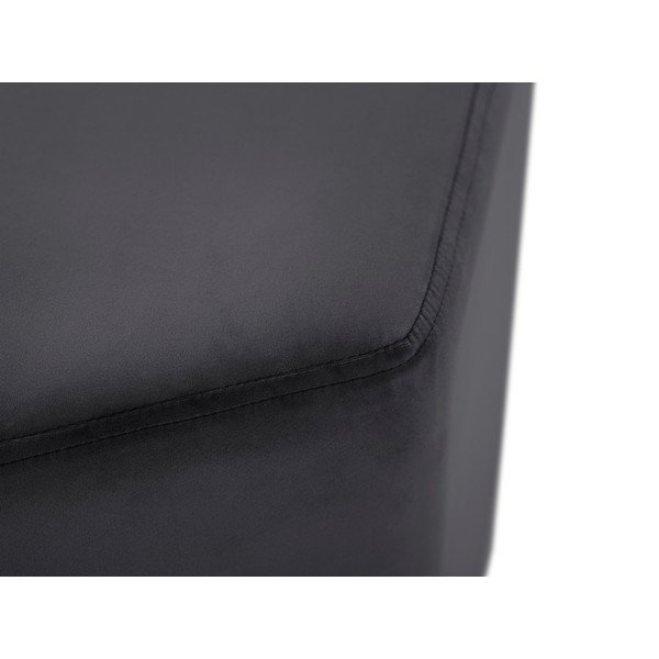 Tumši pelēks samta pufs Milo Casa Marina, ⌀ 60 cm-image-3