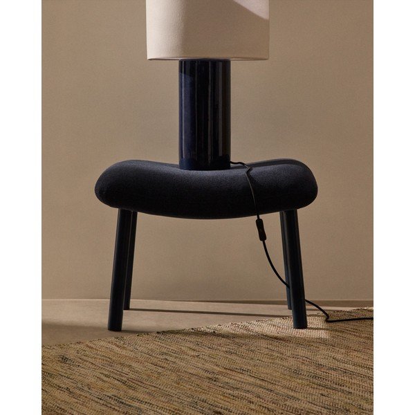 Tumši zils kāju soliņš Inari – Kave Home-image-3