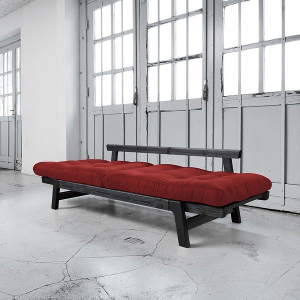 Dīvāns gulta Karup Step Black/Passion Red-image-3