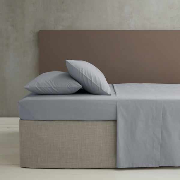 Pelēks palags no perkala 275x275 cm Easy Iron Percale – Catherine Lansfield-image-1