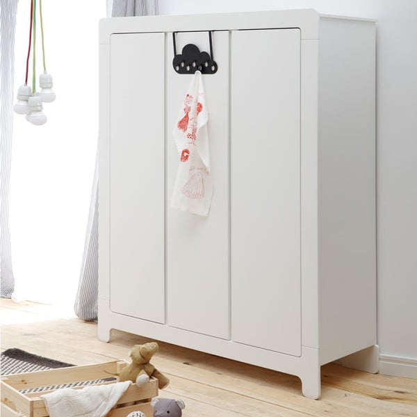 Balta drēbju skapis Pinio Moon, 185 x 142 cm-image-2