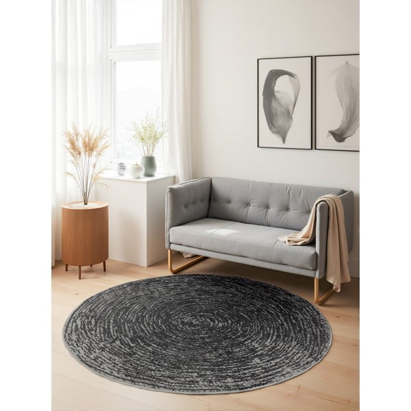 Pelēks apaļš paklājs ø 120 cm Gloria Cavallo – Hanse Home-image-1