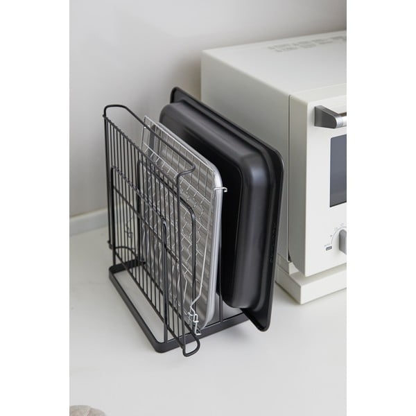 Melns metāla organizators Yamazaki Tower-image-4