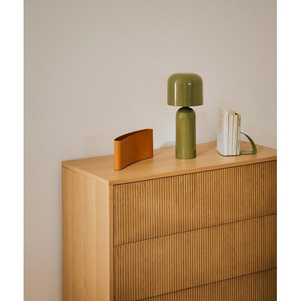 Zaļa metāla galda lampa (augstums 38 cm) Monze – Kave Home-image-2