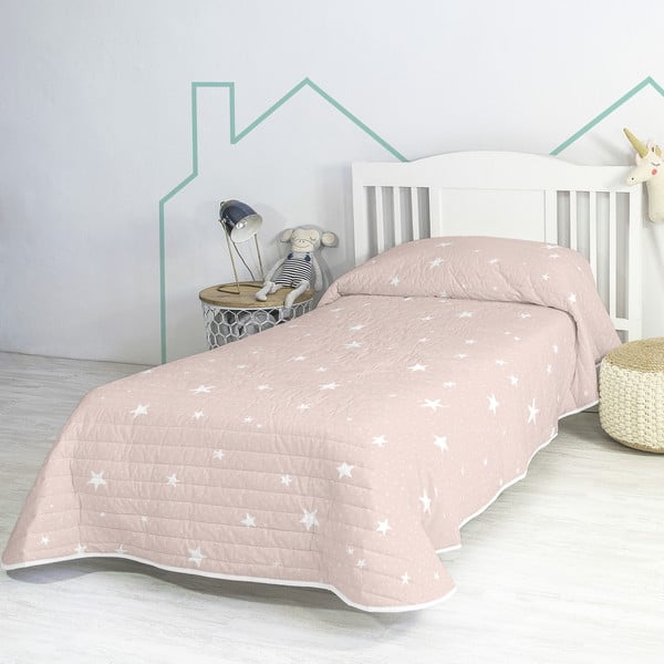 Kokvilnas stepēts bērnu gultas pārklājs 180x260 cm Little star – Happy Friday