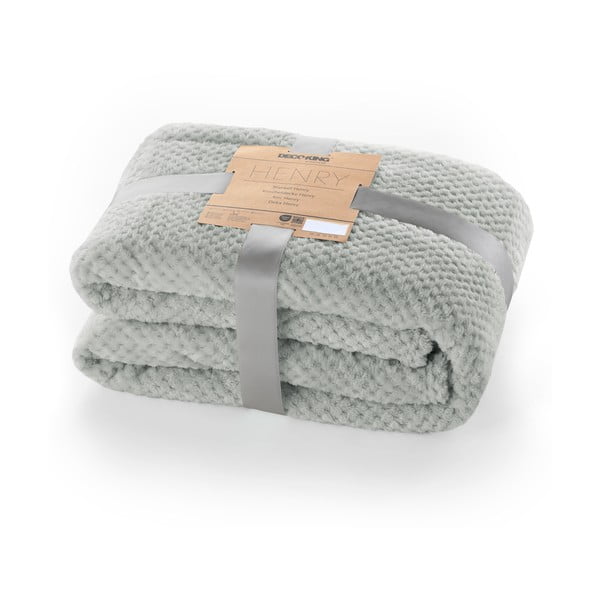 Pelēks mikrošķiedras pārklājs DecoKing Henry, 210 x 170 cm-image-3