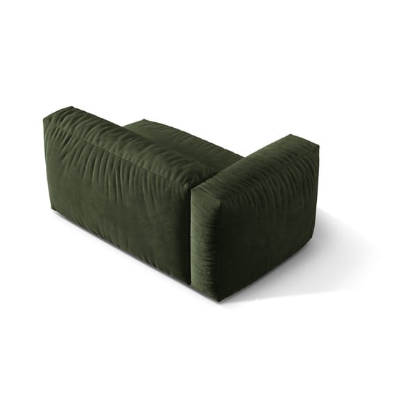 Zaļa samta modulārā dīvāna daļa (ar kreiso stūri) Martina – Micadoni -image-2