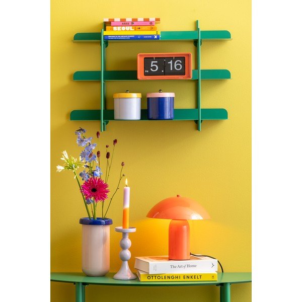 Zils daudzlīmeņu metāla sienas plaukts 60 cm Cool Retro – PT LIVING-image-1