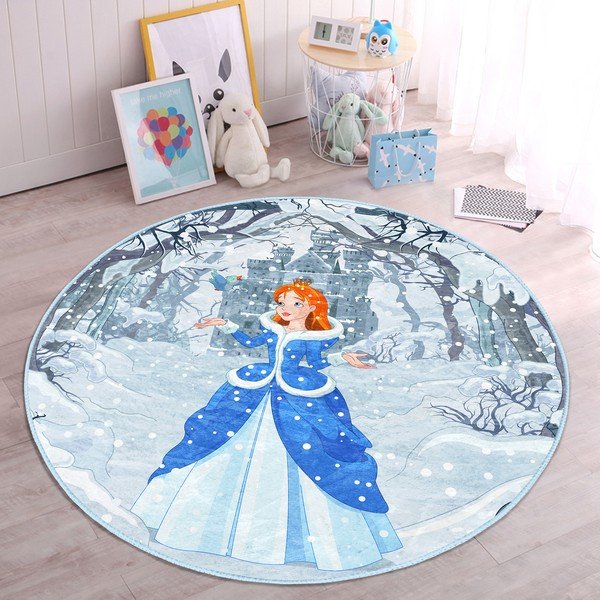 Zils bērnu paklājs ø 100 cm Comfort – Mila Home-image-4