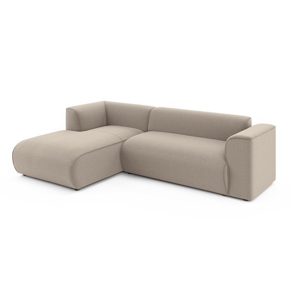 Gaiši brūns stūra dīvāns (ar kreiso stūri/ar zvilni) Merid  – Ropez-image-2