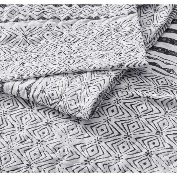 Mikrošķiedras gultas pārklājs ar divām spilvendrānām Sleeptime Elegant Stripe, 250 x 260 cm-image-3