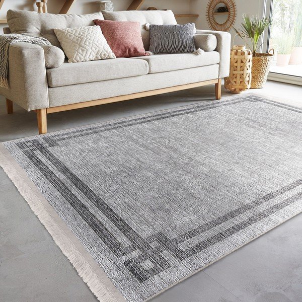 Gaiši pelēks paklājs 160x230 cm – Mila Home-image-2