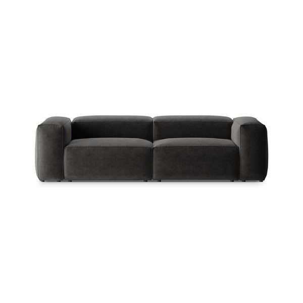Tumši pelēks dīvāns 264 cm Bergamo – Cosmopolitan Design