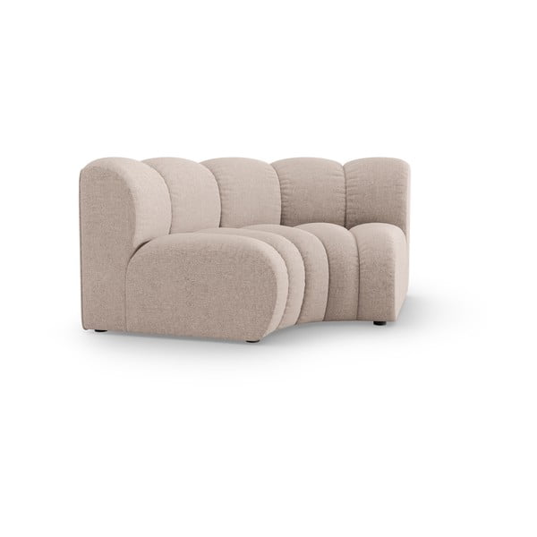 Bēša modulārā dīvāna daļa no šenila auduma (ar maināmu stūri) Lupine – Micadoni -image-1