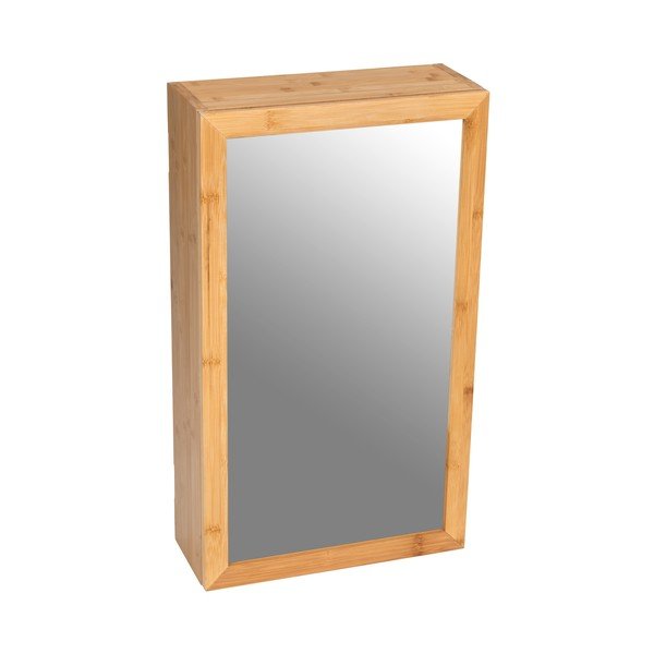 Vannas istabas skapītis no bambusa un ar spoguli Wenko Bambusa-image-3