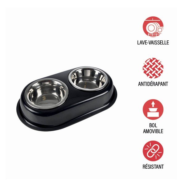 Plastmasas bļodiņu komplekts ar pamatni suņiem – Love Story-image-2