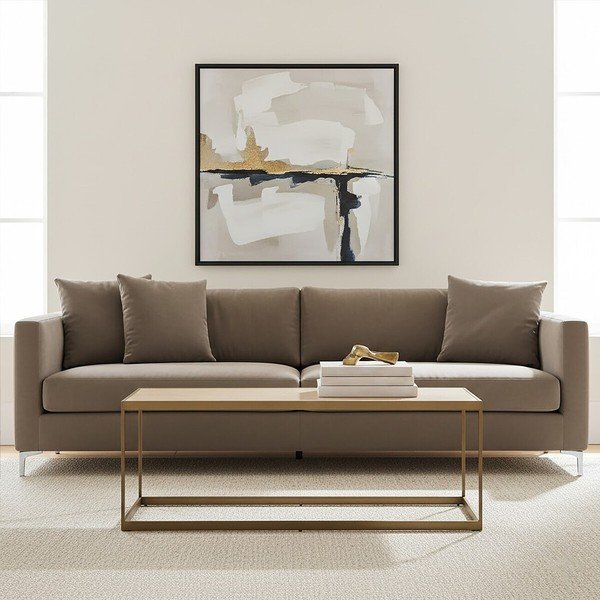 Brūns/dabīga toņa žurnālgaldiņš ar ozolkoka imitācijas galda virsmu 40x120 cm Grenoble – Premier Housewares-image-3