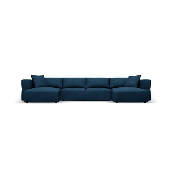 Zils stūra dīvāns (U veida) Esther – Milo Casa