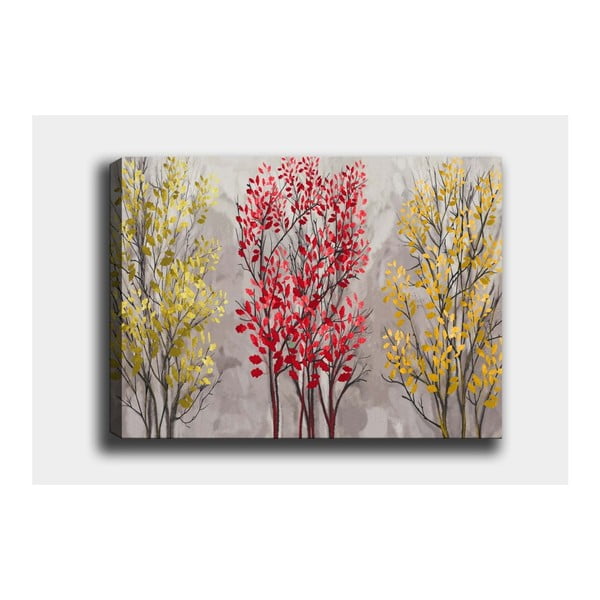 Sienas glezna uz audekla Tablo Center Fall Red, 50 x 70 cm