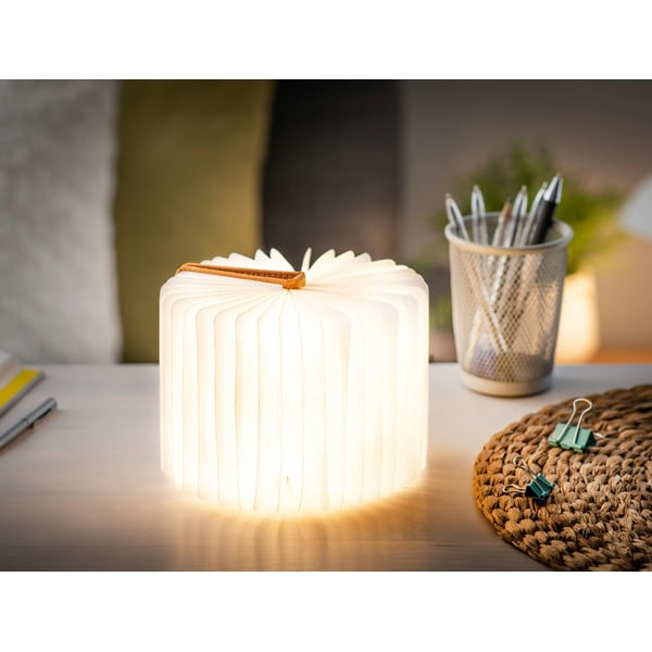 Oranžs gaismas dekors ar USB Booklight – Gingko-image-1