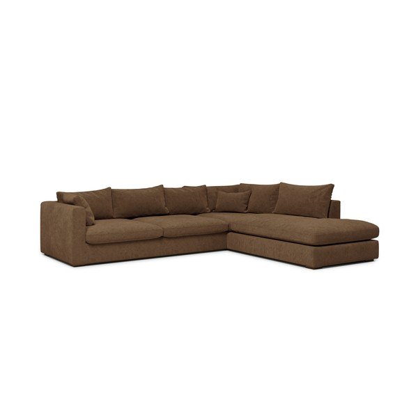 Brūns stūra dīvāns (labais stūris) Comfy – Scandic-image-1