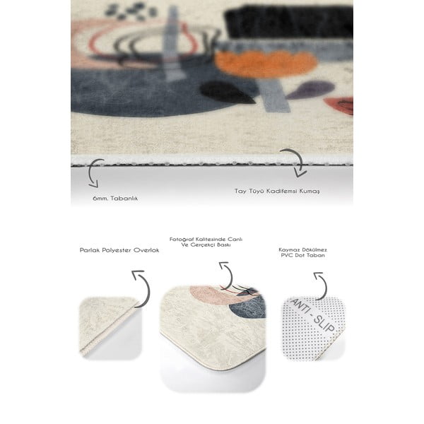 Bēši samta vannas istabas paklājiņi (2 gab.) 60x100 cm – Mila Home-image-3