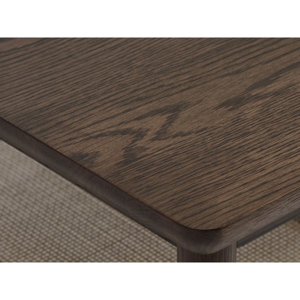 Brūns žurnālgaldiņš ar ozolkoka imitācijas galda virsmu 60x120 cm Barrali – Unique Furniture-image-2