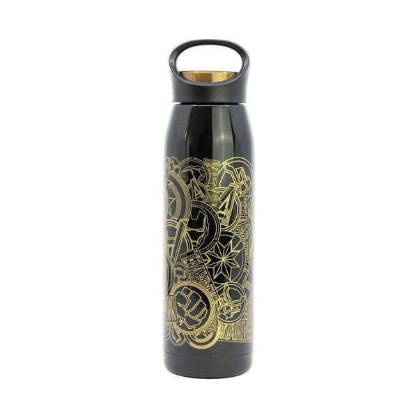 Melns nerūsējošā tērauda bērnu termoss 665 ml Marvel – STOR-image-1