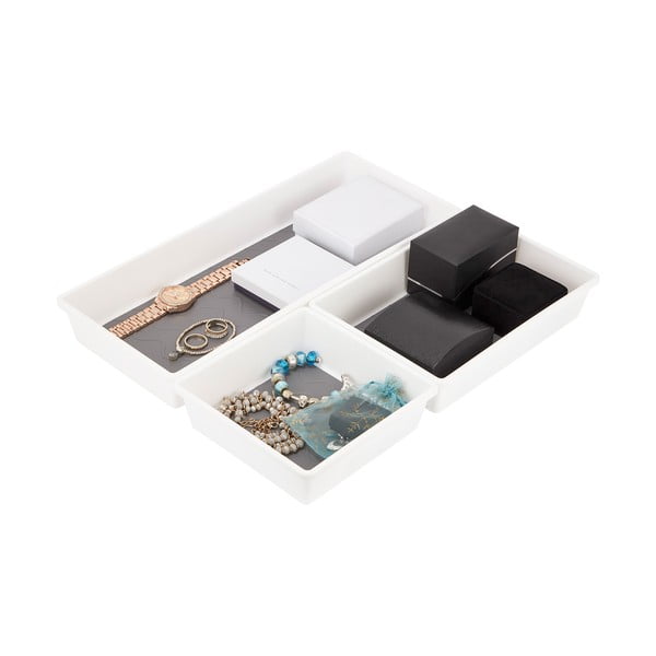 3 pelēkbaltu pretslīdes nodalījumu komplekts Addis-image-1