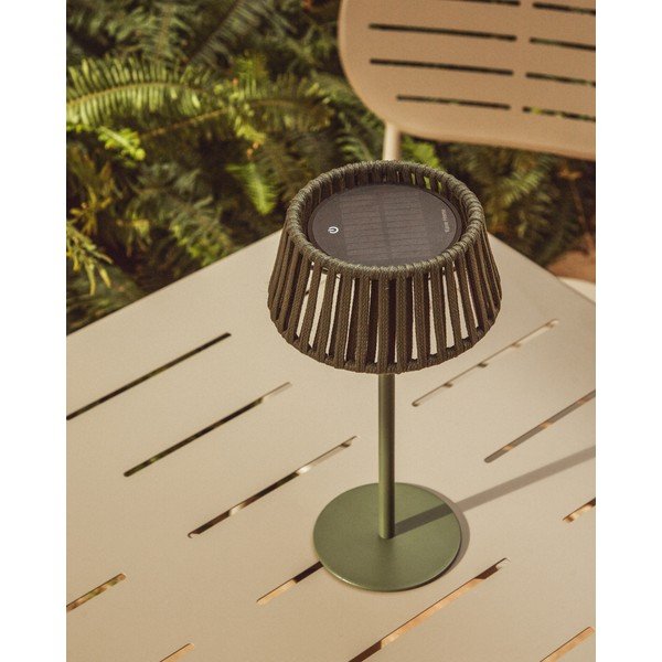 LED galda/pārvietojams āra gaismeklis ar saules baterijām (augstums 30 cm) Aldet – Kave Home-image-2