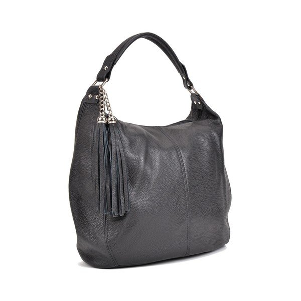 Melna ādas rokassomiņa Sofia Cardoni Bruhna-image-1