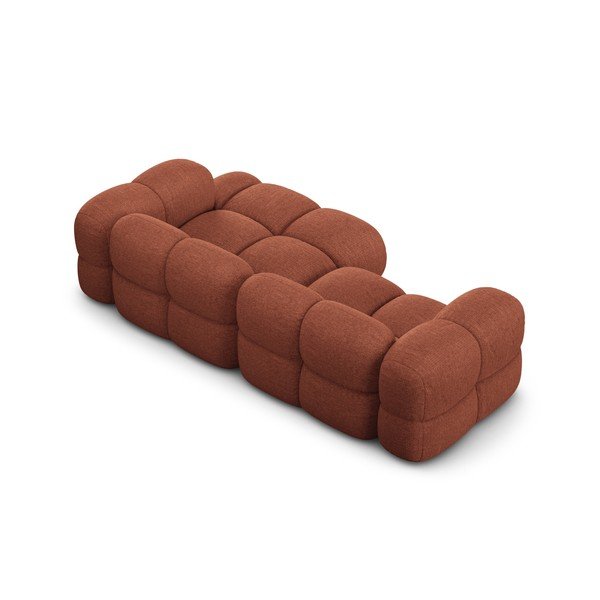 Ķieģeļu sarkans stūra dīvāns (ar labo stūri/ar zvilni) Loretto – Cosmopolitan Design-image-4