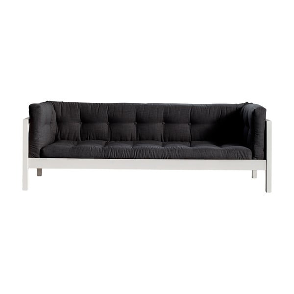 Dīvāns trīs personām Karup Fusion White/Linoso Dark Grey